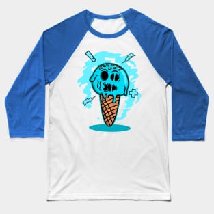 MELTED ICE CREAM CARTOON Baseball T-Shirt